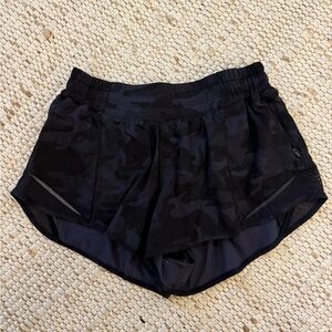 lululemon athletica Black Camo Running Shorts